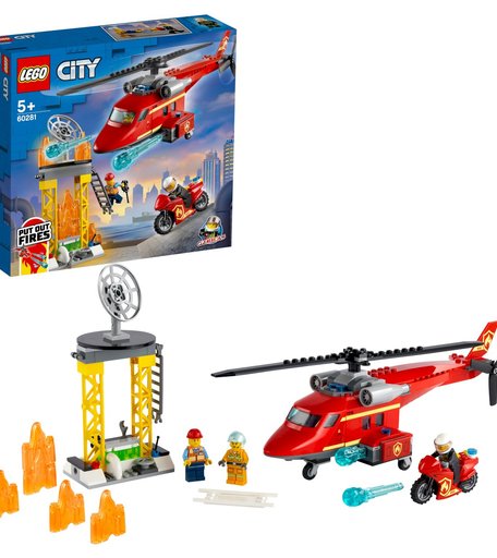 Конструктор LEGO City 60281 Спасательный пожарный вертолёт