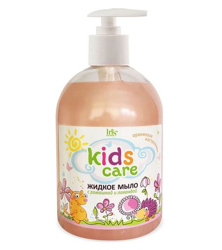 Детское мыло жидкое Iris Cosmetic с ромашкой и лавандой 500мл, 3+, Iris Kids Care
