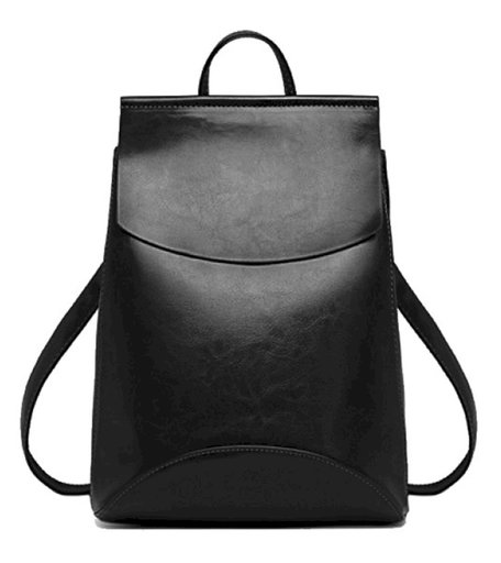 Рюкзак French натуральная кожа (Черный)