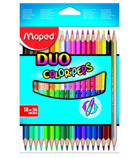 Maped Карандаши цветные Color Peps 36 цветов 18 шт.