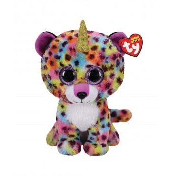 Мягкая игрушка TY Beanie Boos "Радужный леопард Жизель", 25 см