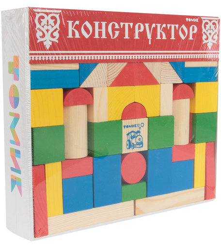 Деревянный конструктор Томик Цветной