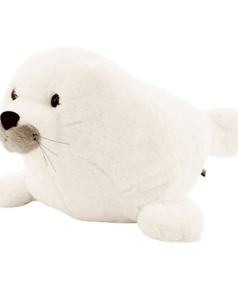 Миниатюра фотографии Мягкая игрушка super01 тюлень 35 см цвет: белый