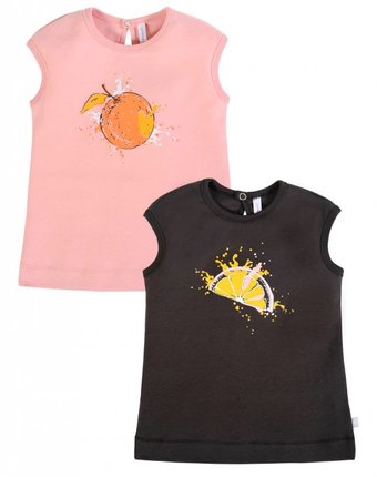 Миниатюра фотографии Мамуляндия футболка для девочки апельсинка 21-239 2 шт.
