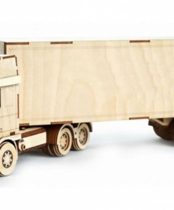 Миниатюра фотографии Lemmo грузовик с прицепом (268 деталей)