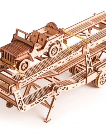 Wood Trick Механический 3D-пазл Прицеп Автовоз