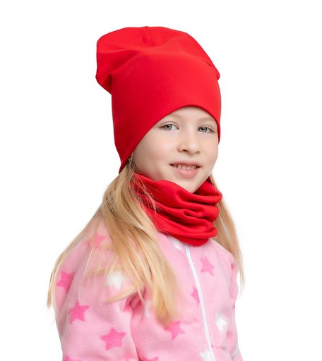 Комплект шапка/шарф-снуд Веселый малыш