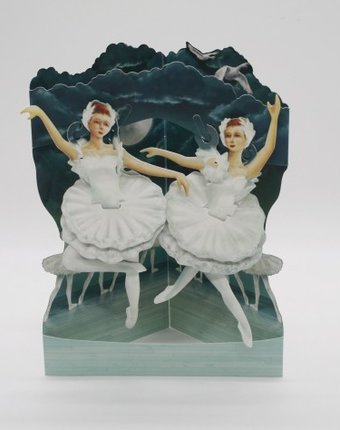 Миниатюра фотографии Santoro london объемная открытка балет