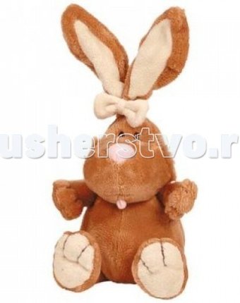 Миниатюра фотографии Мягкая игрушка gulliver кролик коричневый 40 см