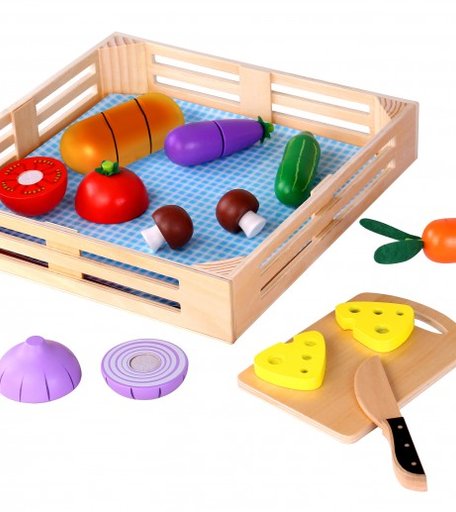 Деревянная игрушка Tooky Toy Набор Овощи TKI015