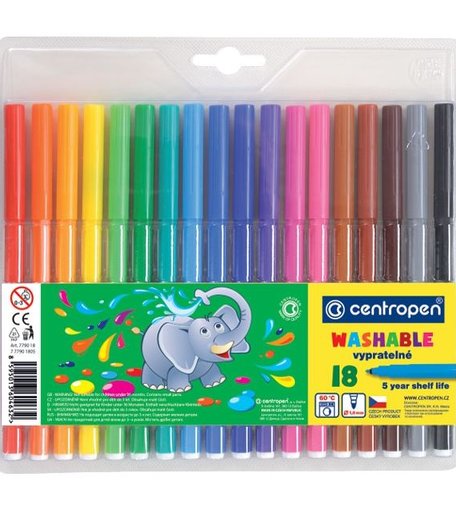 Фломастеры Centropen 18 цветов