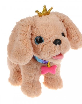 Миниатюра фотографии Мягкая игрушка fluffy family щенок функциональный ушки хлопушки 22 см