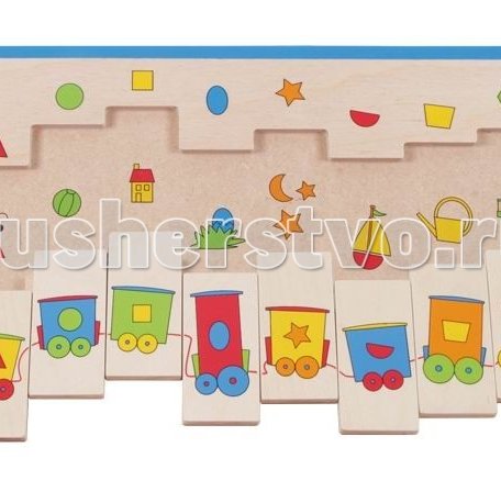 Деревянная игрушка Beleduc Развивающий Пазл Паровозик 11009