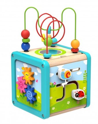 Миниатюра фотографии Деревянная игрушка tooky toy игровой куб