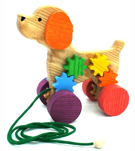 Каталка S-mala Собачка, 18 см