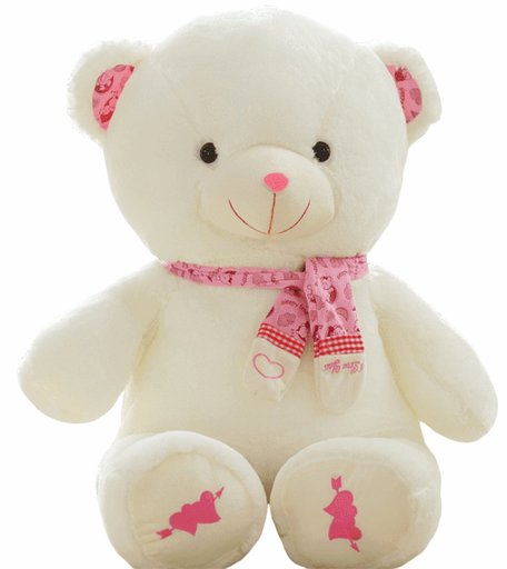 Мягкая игрушка Super01 Медведь 100 см цвет: белый