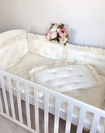 Комплект в кроватку Krisfi Ваниль (10 предметов) для кроваток 120x60, 125x75 и 75x75 см