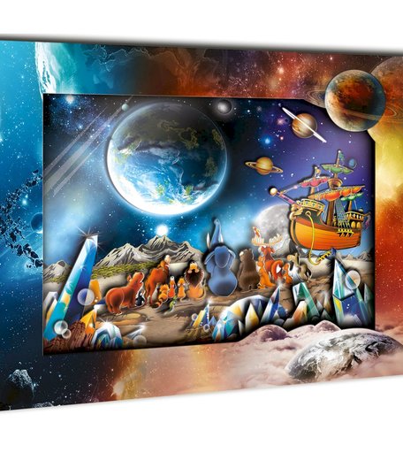 Хобби и Творчество VIZZLE Объемная картина На Планете