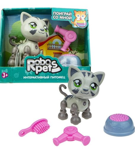 Интерактивная игрушка 1 Toy Robo Pets Милашка котенок Т16979