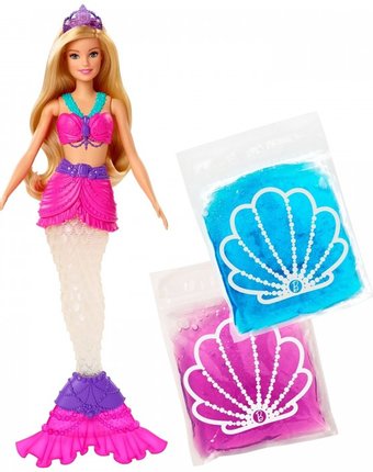 Миниатюра фотографии Barbie набор игровой русалочка со слаймом