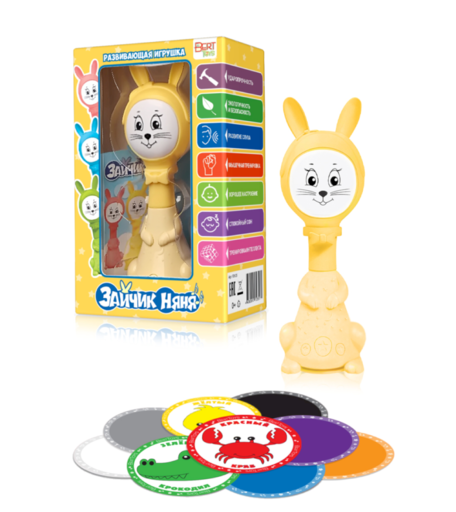 Интерактивная игрушка BertToys Зайчик Няня Plus 19.5 см