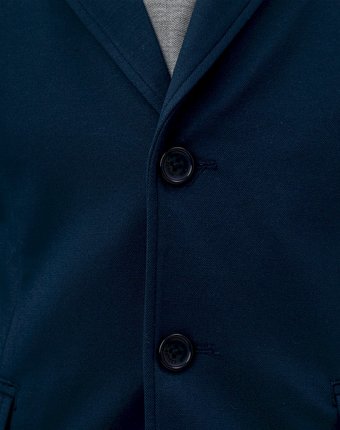 Миниатюра фотографии Синий трикотажный пиджак button blue