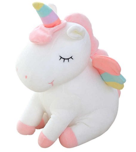 Мягкая игрушка Super01 Единорог Единорог 40 см цвет: белый