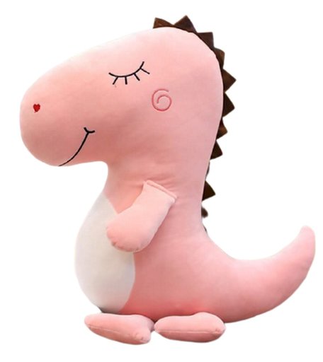 Мягкая игрушка Super01 Динозавр Динозавр 80 см цвет: розовый