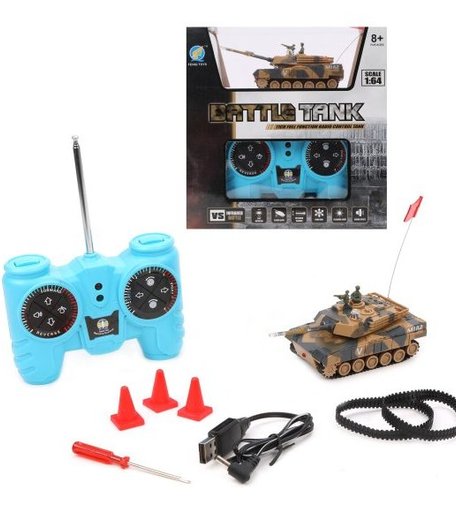 Наша Игрушка Танк на радиоуправлении 1:64