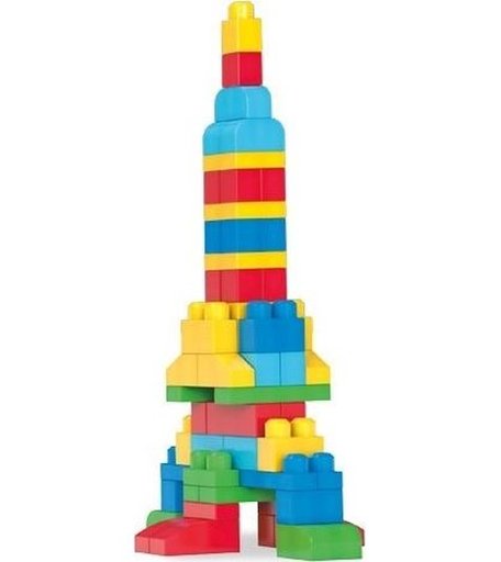 Конструктор Mega Bloks Большая строительная сумка классическая синяя, 80 дет.