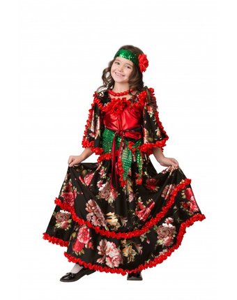 Миниатюра фотографии Батик карнавальный костюм цыганка аза звездный маскарад 1904