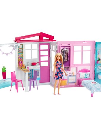 Миниатюра фотографии Домик barbie дом мечты раскладной