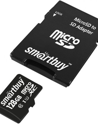 Smart Buy Карта памяти MicroSDXC 128GB UHS-I Class 10 c адаптером SD