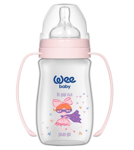Бутылочка WeeBaby Plus Classic, с рождения, 250 мл