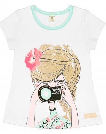 Миниатюра фотографии Lucky child футболка для девочки фотограф