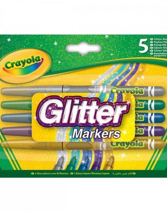 Фломастеры Crayola Блестящие 5 цветов
