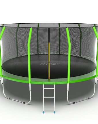 Миниатюра фотографии Evo jump батут internal с внутренней сеткой и лестницей 16ft