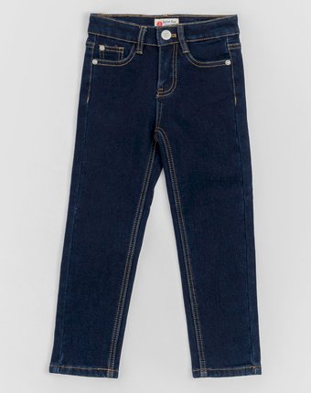 Миниатюра фотографии Темно-синие джинсы, бондированные флисом button blue