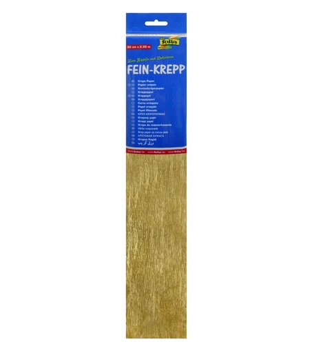 Folia, Бумага креповая 50*250 см золото