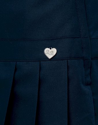 Миниатюра фотографии Синяя плиссированная юбка button blue