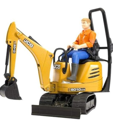 Мини экскаватор с фигуркой рабочего Bruder JCB 8010 CTS