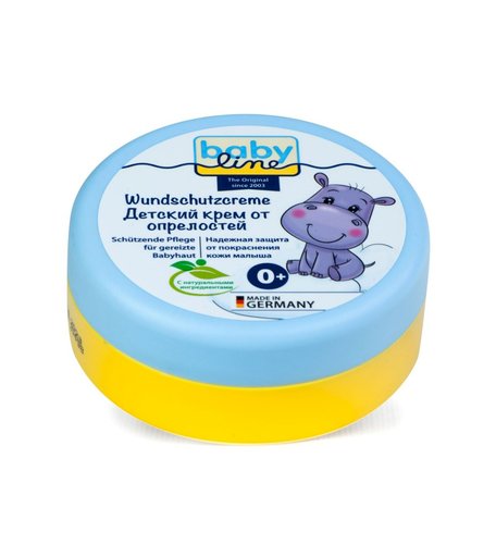 Крем под подгузник Baby Line от опрелостей под подгузник с миндальным маслом, c рождения мл