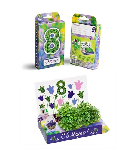 Набор для выращивания 8 марта № 3 - Колокольчики Happy Plant