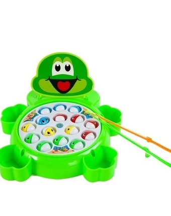 Миниатюра фотографии Рыбалка электронная наша игрушка лягушонок со светом
