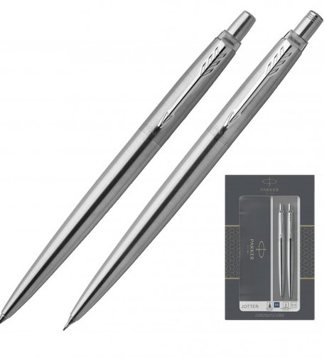 Parker Набор пишущих принадлежностей Jotter Stainless Steel