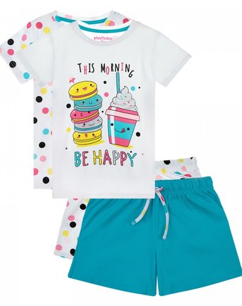 Миниатюра фотографии Playtoday пижама для девочки 12122083 2 шт.