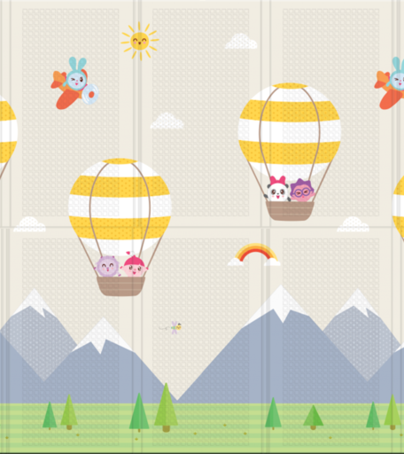 Коврик Parklon портативный Малышарики Portable, 140х200х1 см