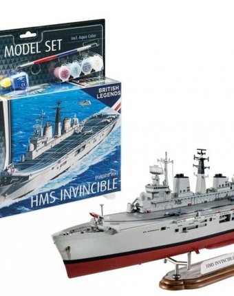 Миниатюра фотографии Revell набор со сборной моделью линейный крейсер hms инвинсибл