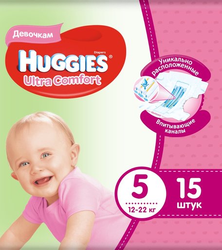 Подгузники Huggies Ultra Comfort (12-22 кг) шт.