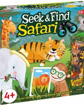 Миниатюра фотографии Tactic games настольная игра seek & find safari
